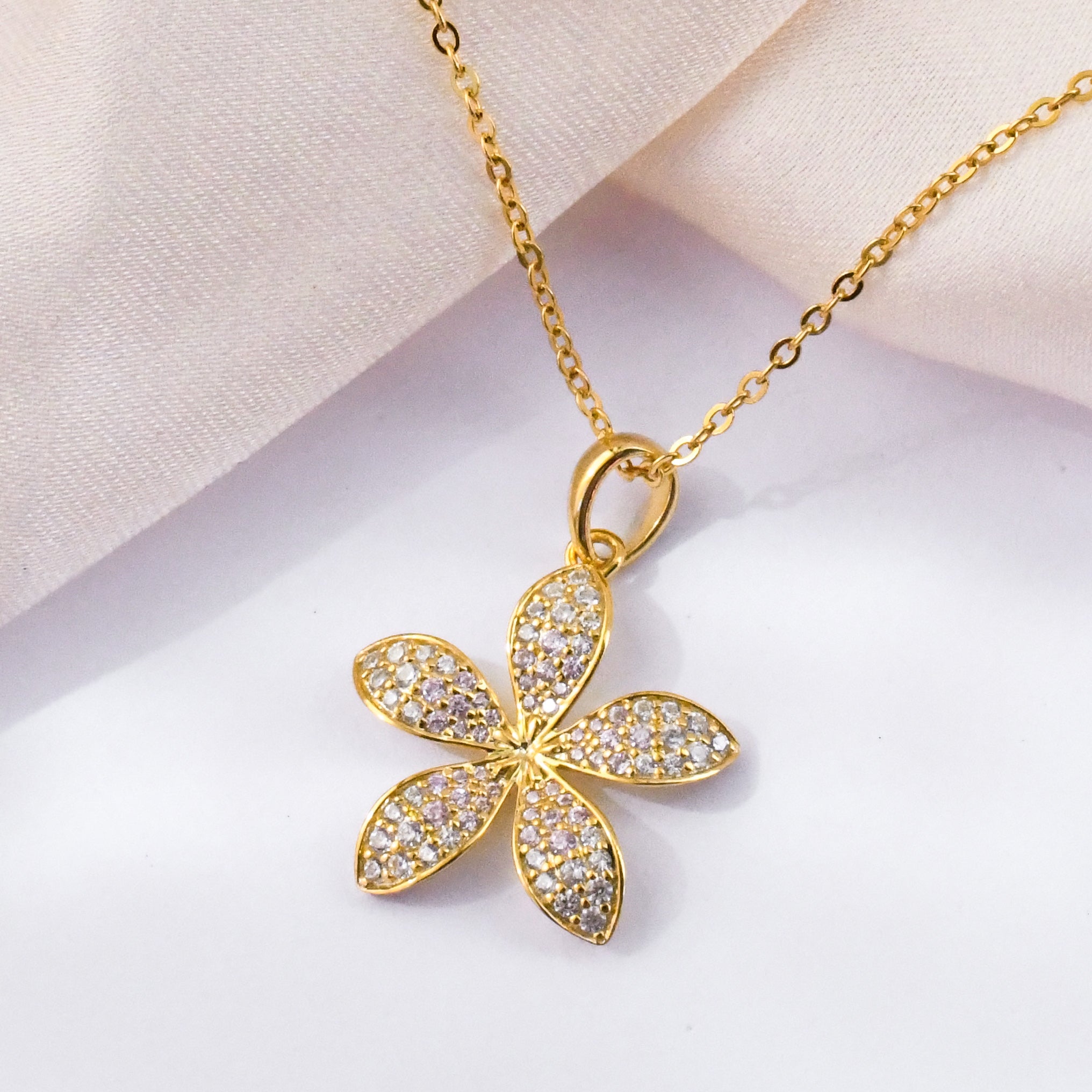 Frangipani Pendant - Gold Plated