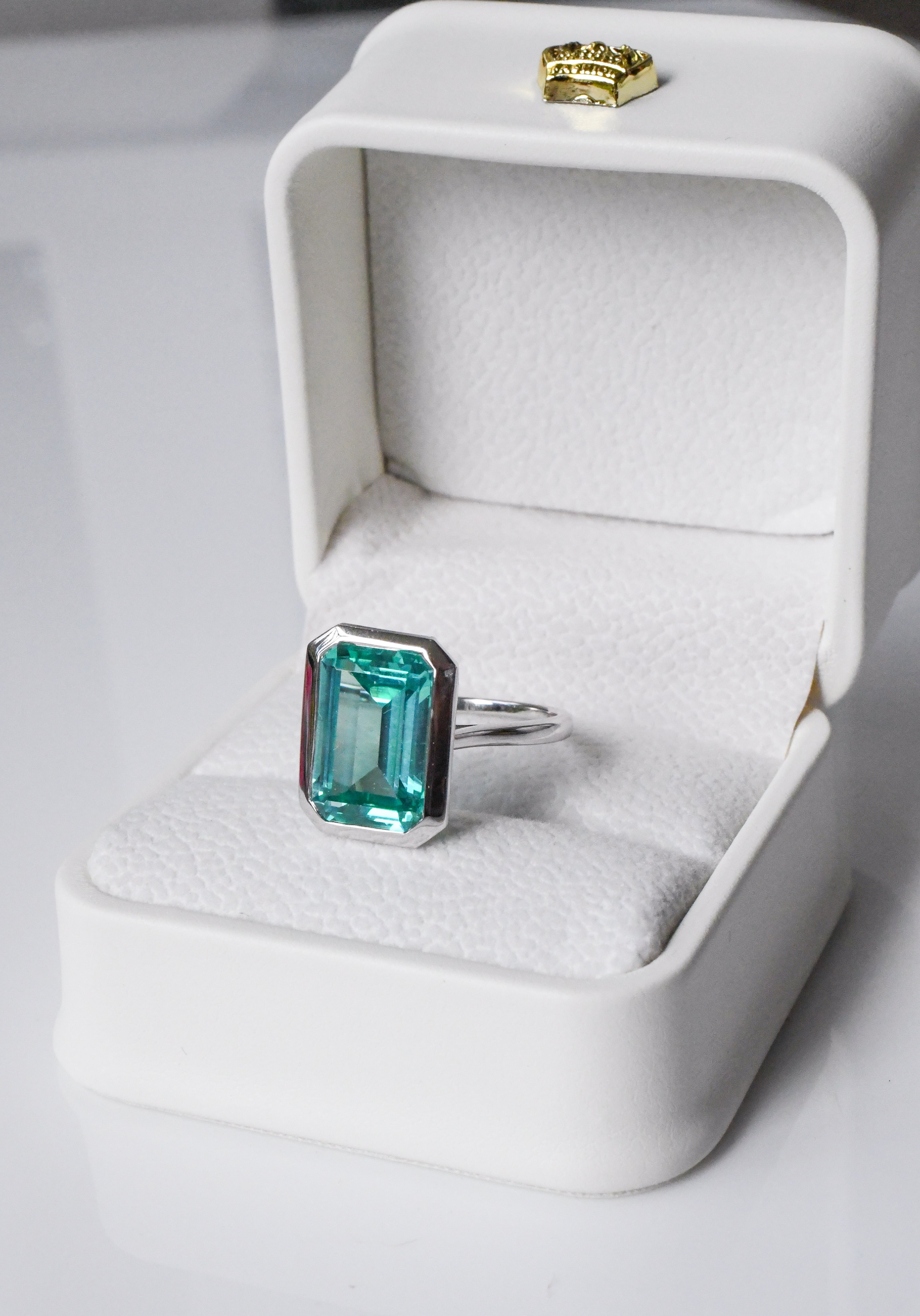 Mint Sapphire Martene Ring in Sterling Silver