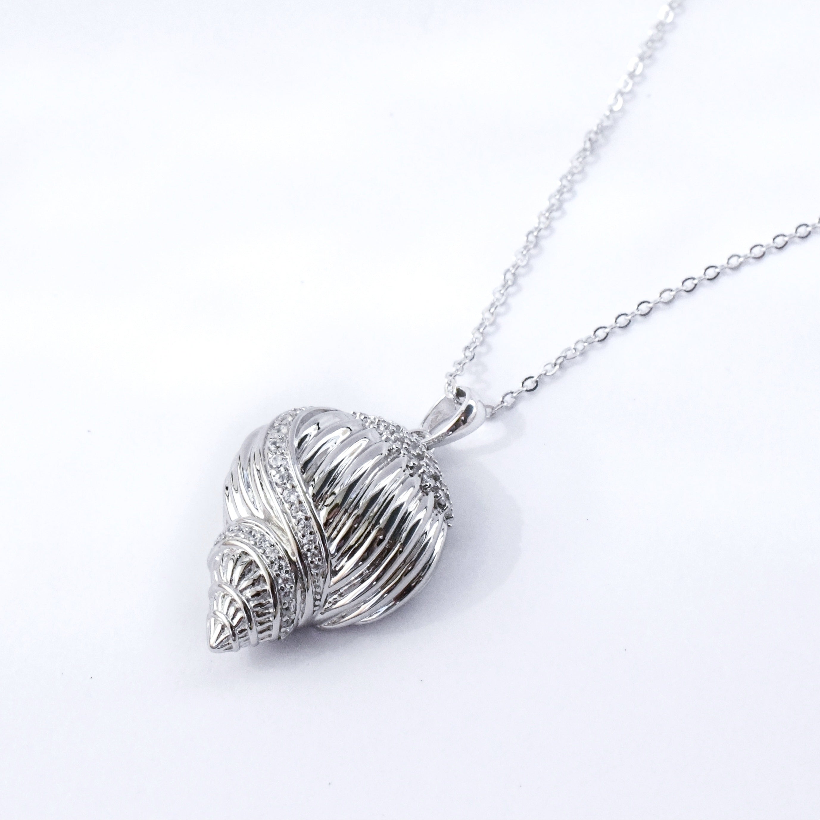 Spiral Shell Pendant in Sterling Silver